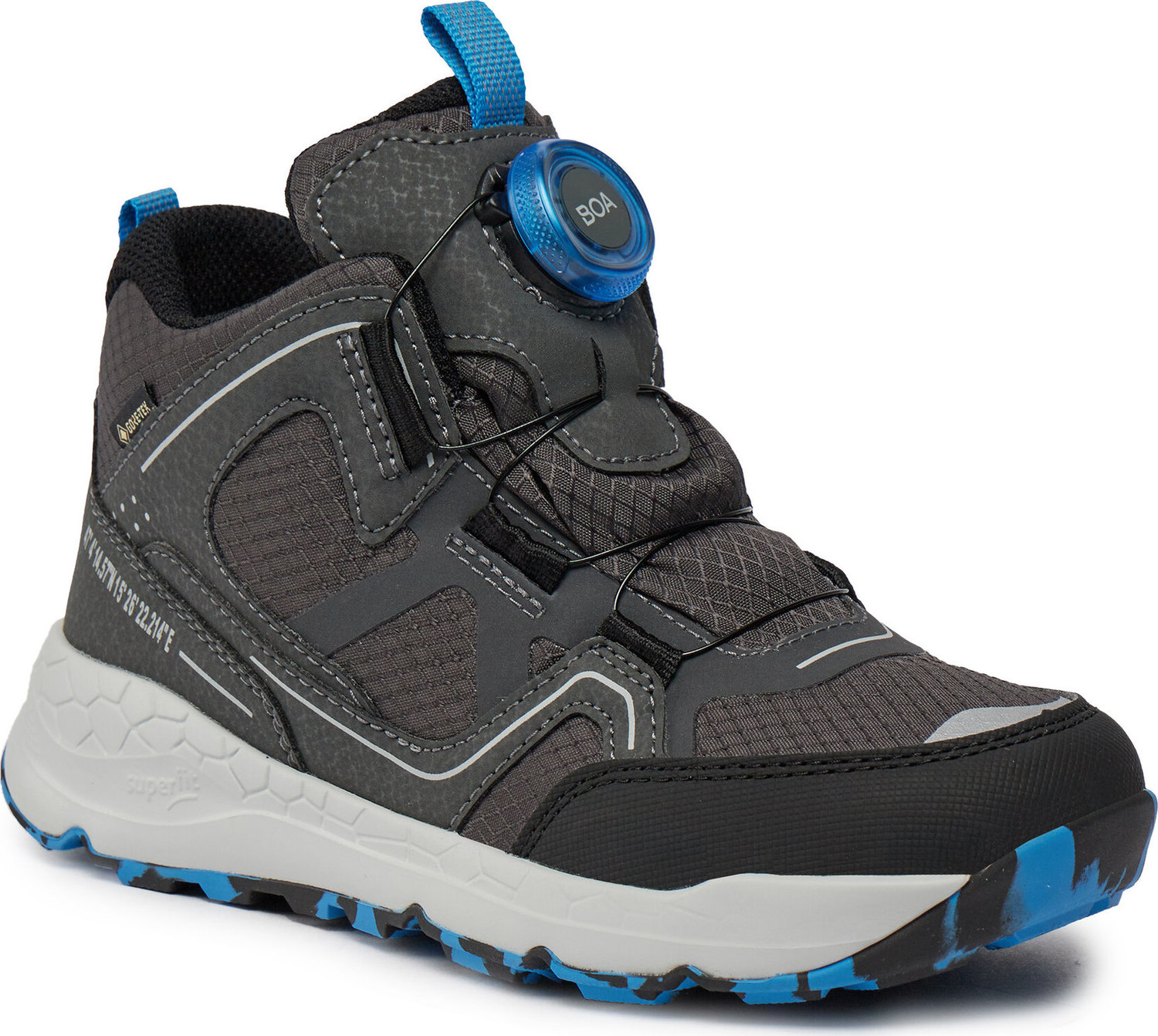 Kotníková obuv Superfit 1-000552-2010 M Grey/Blue