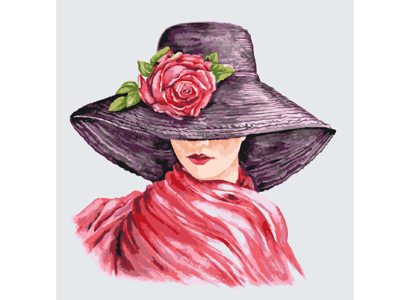 MALUJEŠ Malování podle čísel - ANNA'S ART - ELEGANCE Rozměr: 80x80 cm, Rámování: bez rámu a bez vypnutí plátna