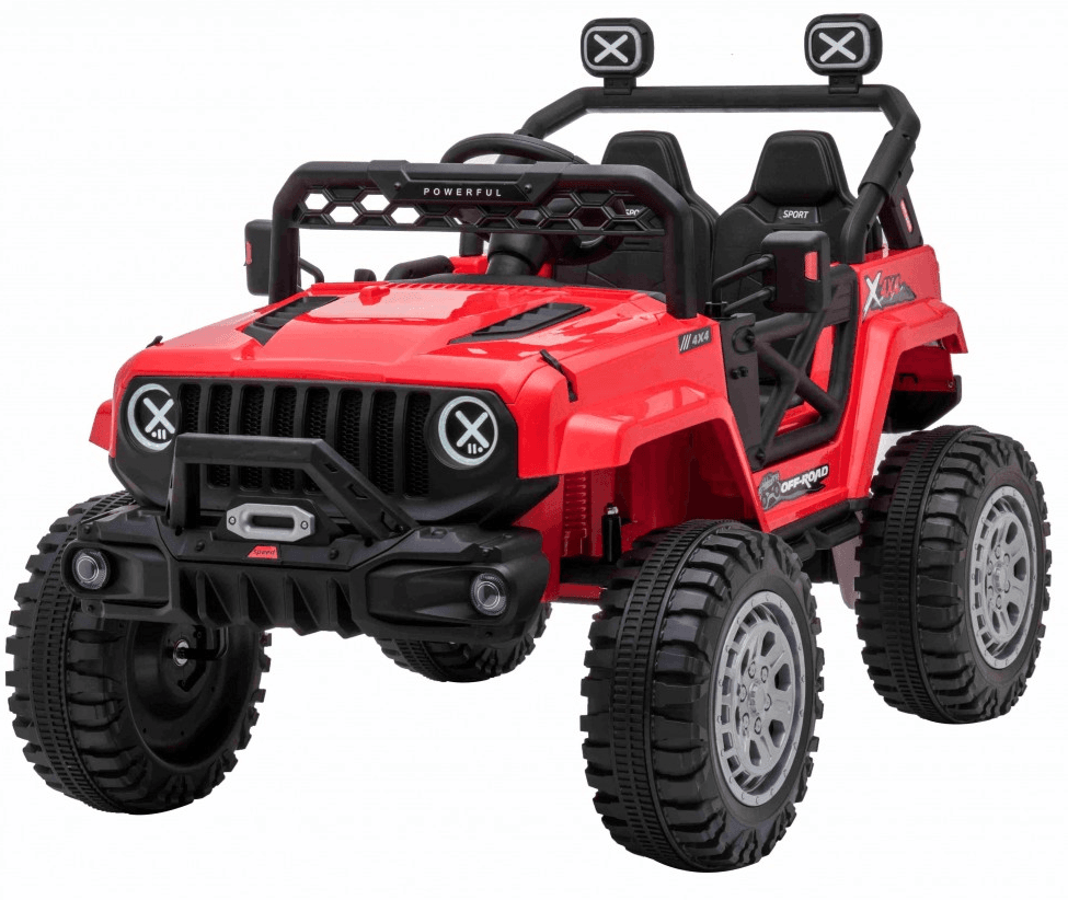 mamido Elektrické autíčko jeep Off-road Speed 4x4 červené