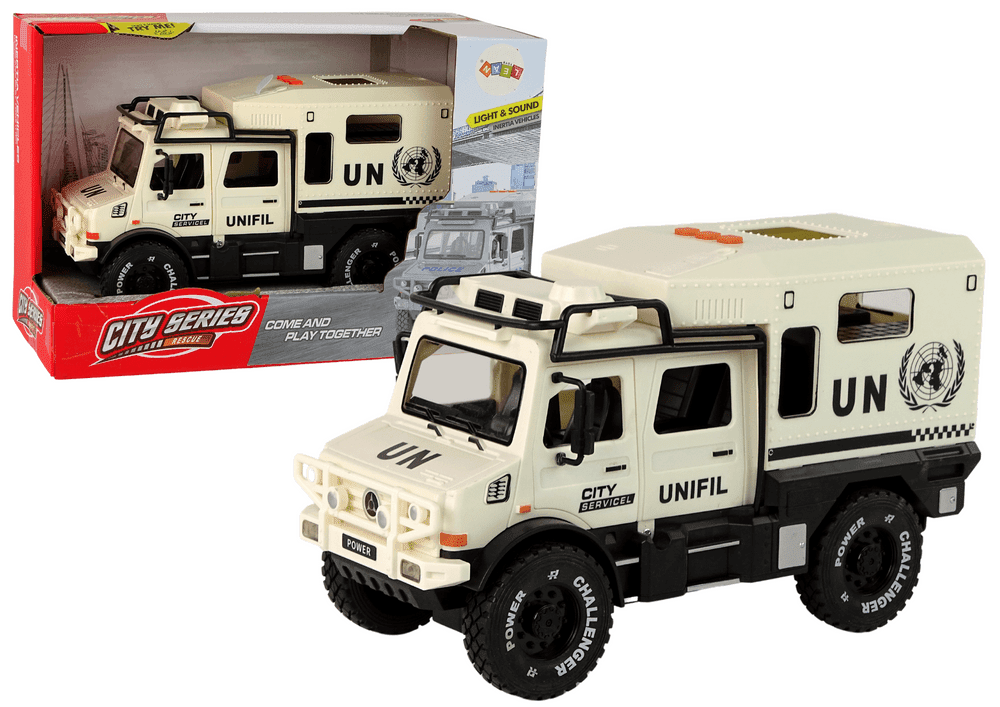 mamido Terénní autíčko City Service 1:14 béžové