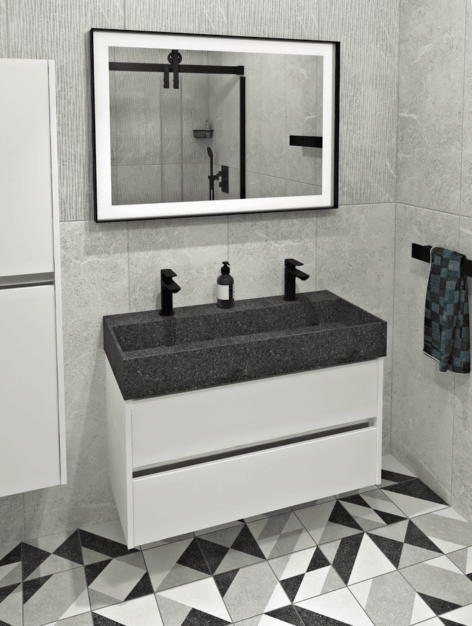 Sapho Koupelnový set NIRONA 100, bílá