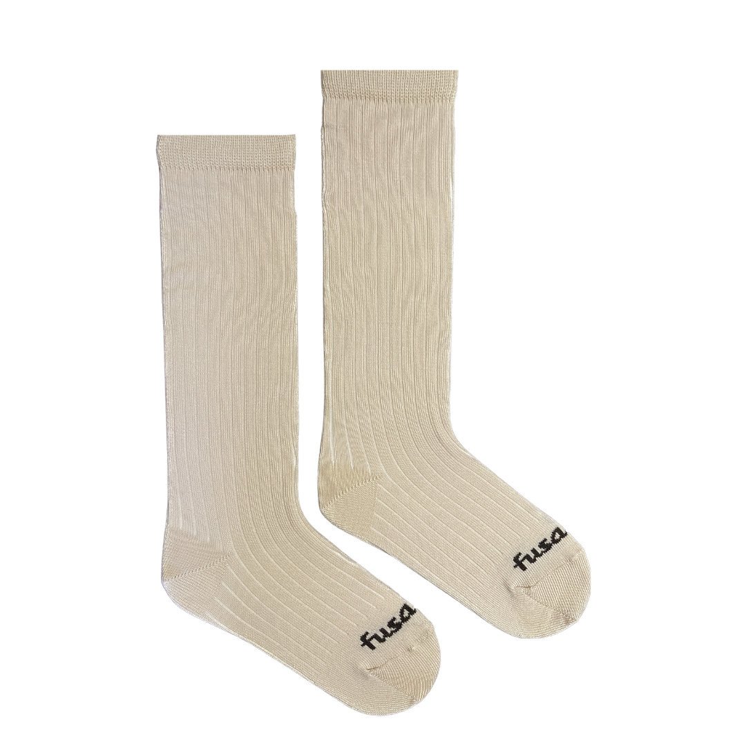 Dětské podkolenky Rebro béžové Fusakle