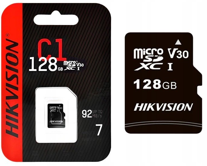 Paměťová karta 128GB pro microSD kamery Hikvision 92Mbps HS-TF-C1 128GB