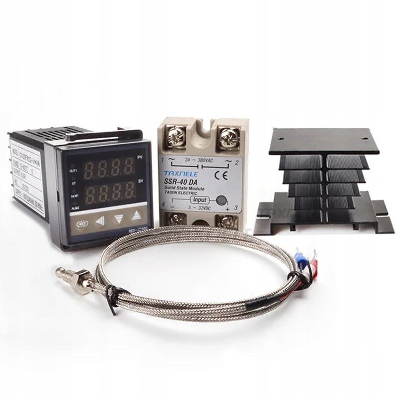 Digitální regulátor teploty REX-C100 chladič termočlánek typu K