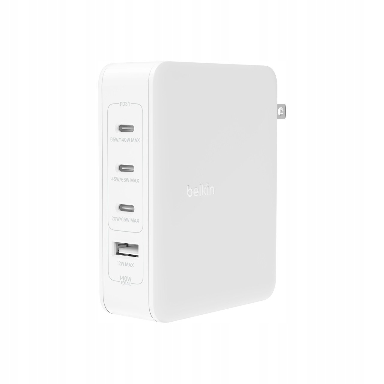 Belkin Čtyřnásobná síťová nabíječka 140W BoostCharge Pro 4-Port GaN