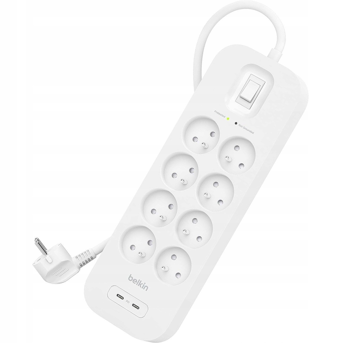 Přepěťová ochrana 900J Belkin SRB004CA2M, 2x Usb-c Pd 8x Ac Eu