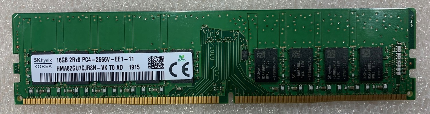 Paměti pro Pc Hynix 16GB DDR4 2Rx8 PC4-2666V non-ECC
