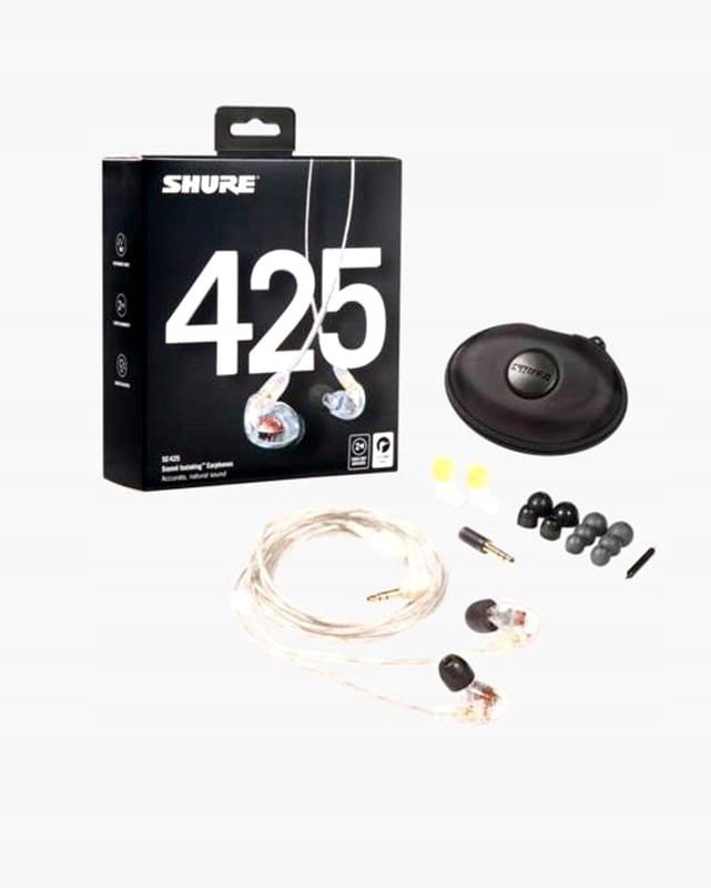Shure sluchátka do uší SE425-CL-EFS