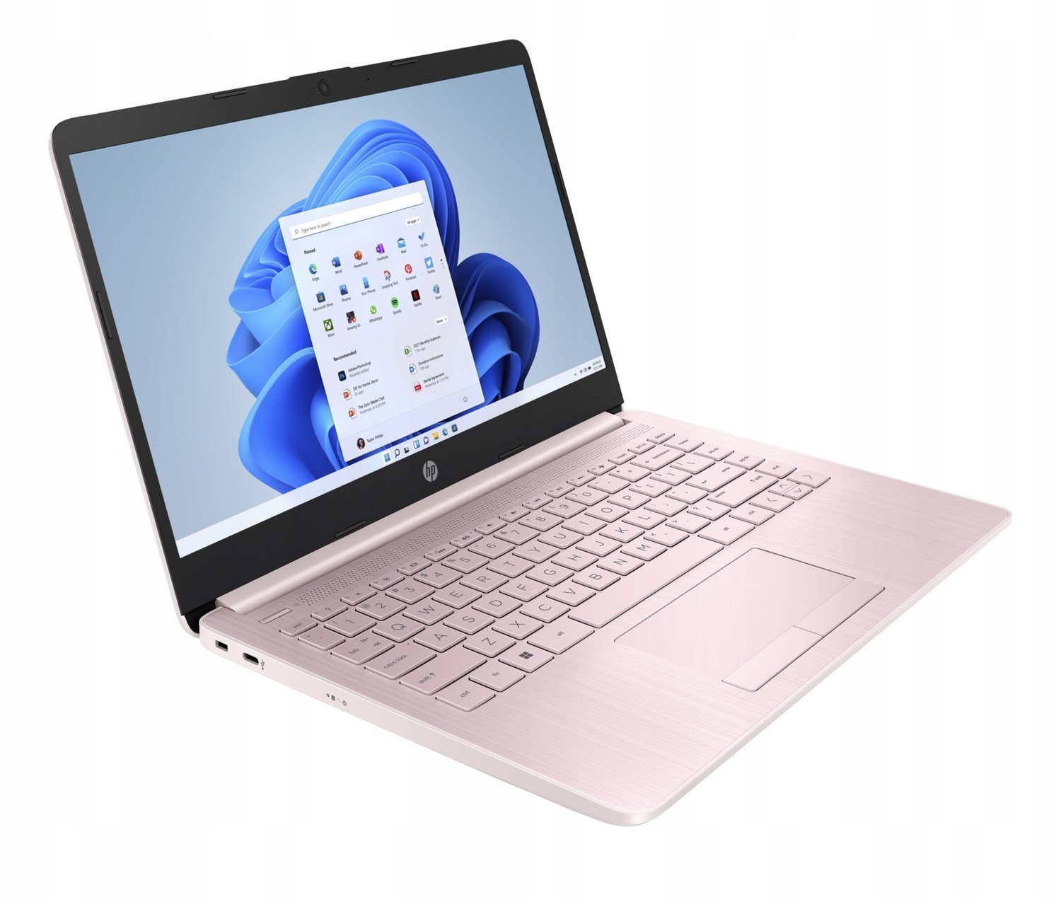 Notebook Hp 14-cf N4120 4jádrový 8GB Ram Intel Uhd Win 11 růžový