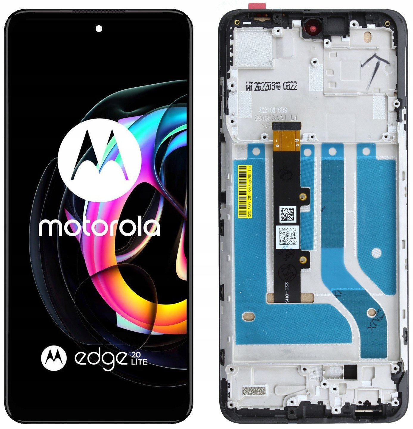 Ekran Incell Ramka pro Motorola Moto Edge 20 Lite XT2139