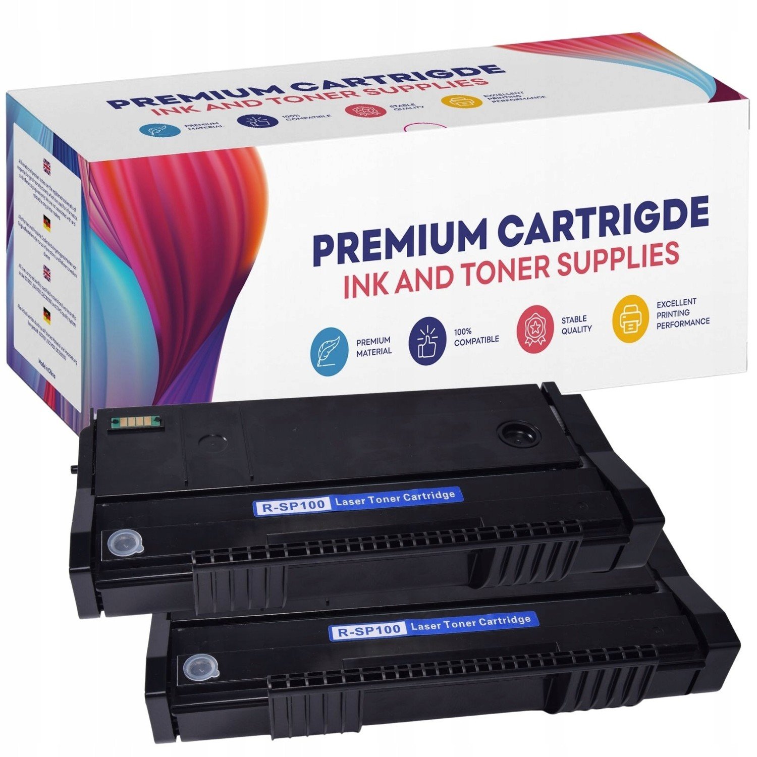 2x Toner pro Ricoh SP100 SP100su SP112 SP112sf SP112su SP112e SP100SF