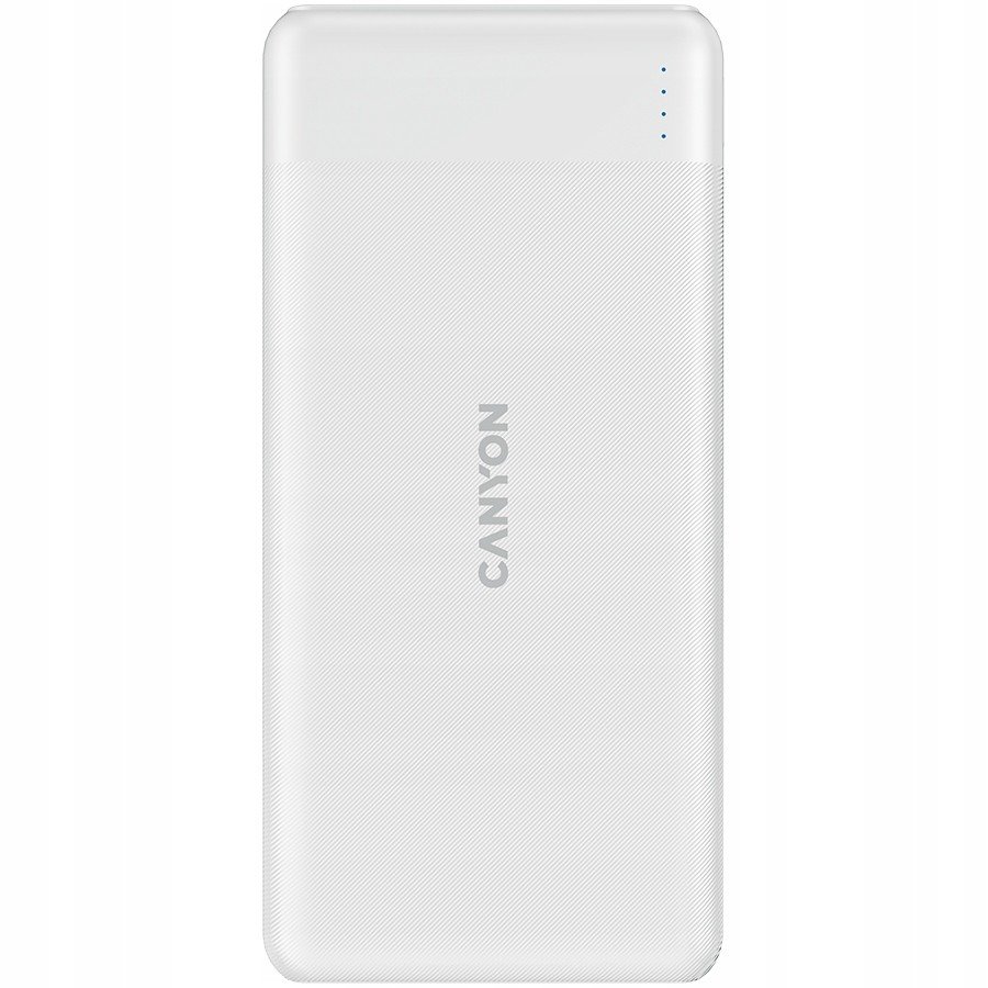 Canyon Power banka PB109, 10000mAh, Pd 18W, Qc 3.0 20W, bílá