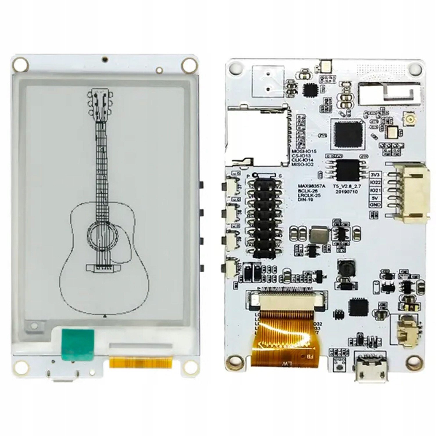 ESP32 LilyGO T5s E-paper e-ink displej 2.7