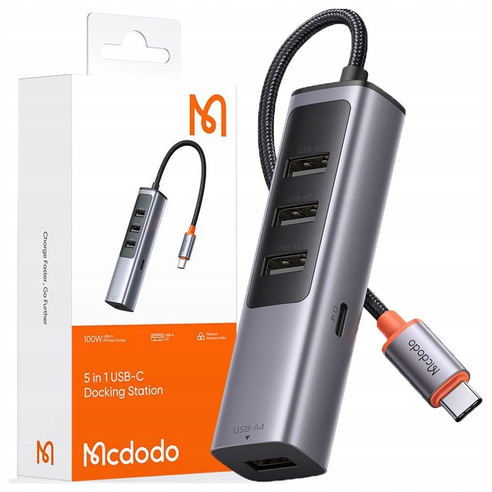 Mcdodo Adaptér Hub Usb-c Rozbočovač 4X Usb-a 3.0