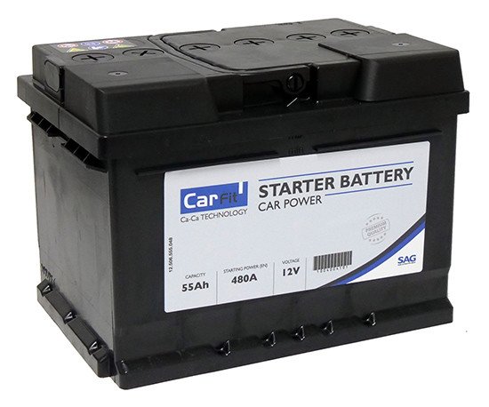 Carfit 12V 55Ah 480A CARBAT05005