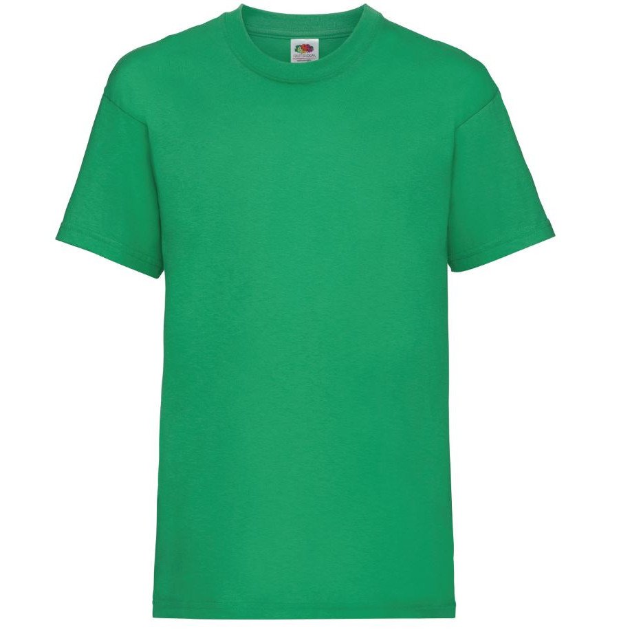 Triko dětské Fruit of the Loom Kids Valueweight T - zelené, 5-6 let