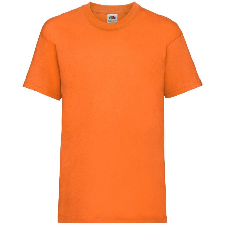 Triko dětské Fruit of the Loom Kids Valueweight T - oranžové, 5-6 let