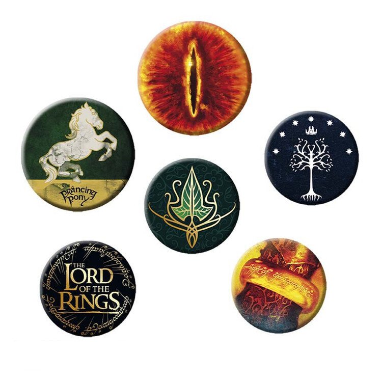 ABY STYLE Plackový set Lord of the Rings - Symbols