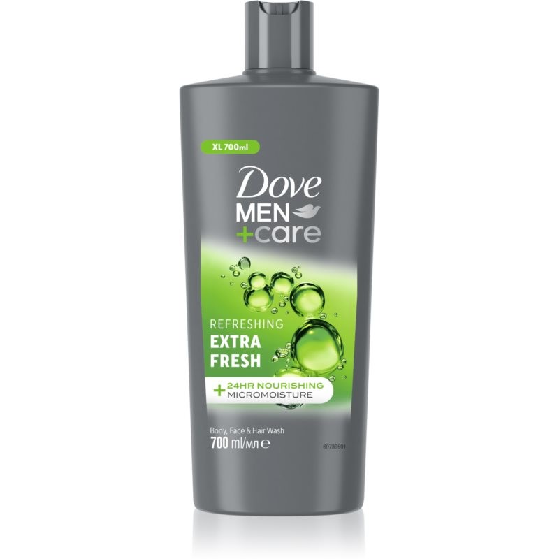 Dove Men+Care Extra Fresh osvěžující sprchový gel na tvář, tělo a vlasy 700 ml