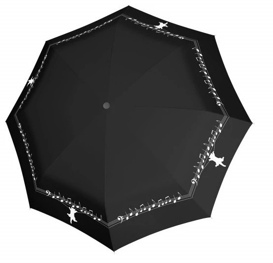 Doppler Dámský skládací plně automatický deštník Magic Musically Cat 7441465MC