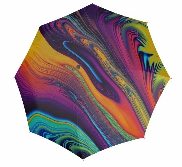 Doppler Dámský skládací plně automatický deštník Modern Art Magic Flowing Colors 74615728