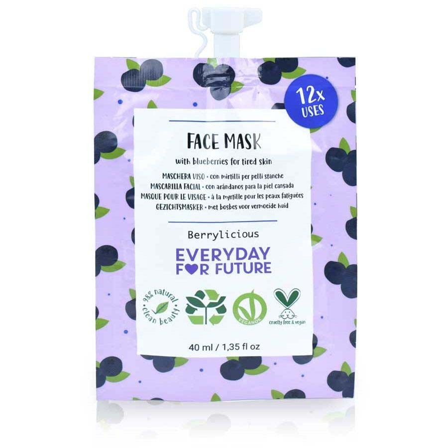 Everyday For Future Face Mask With Blueberries Tired Skin Maska Na Obličej 40 ml