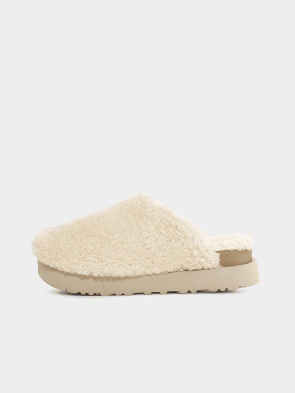 UGG Fuzz Sugar Slide Bačkory Bílá