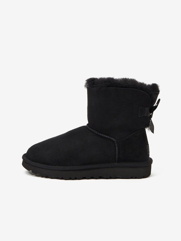 UGG Mini Bailey Bow II Kotníková obuv Černá