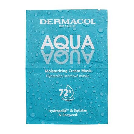 Dermacol Aqua Moisturising Cream Mask hydratační krémová pleťová maska 2x8 ml pro ženy