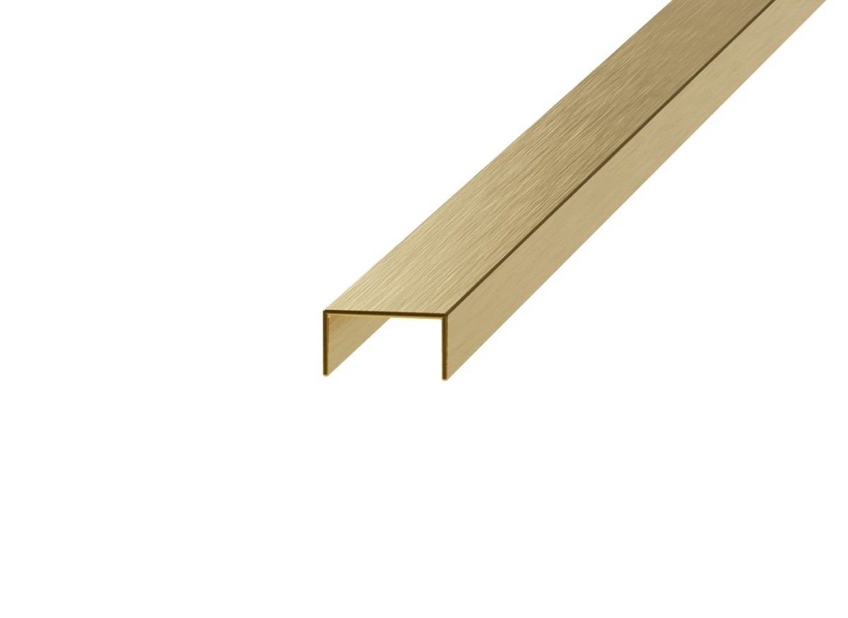 Lišta Eviso dekorační zlatá kartáčovaná ve tvaru 
