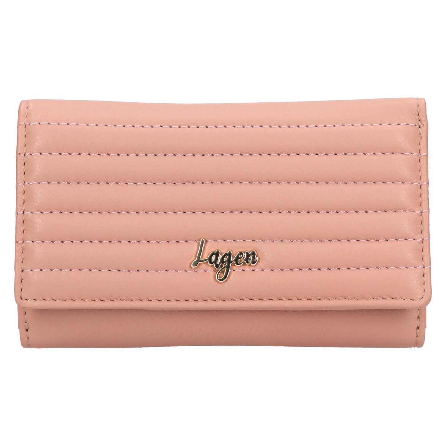 Malá dámská kožená peněženka Lagen Annika - růžová