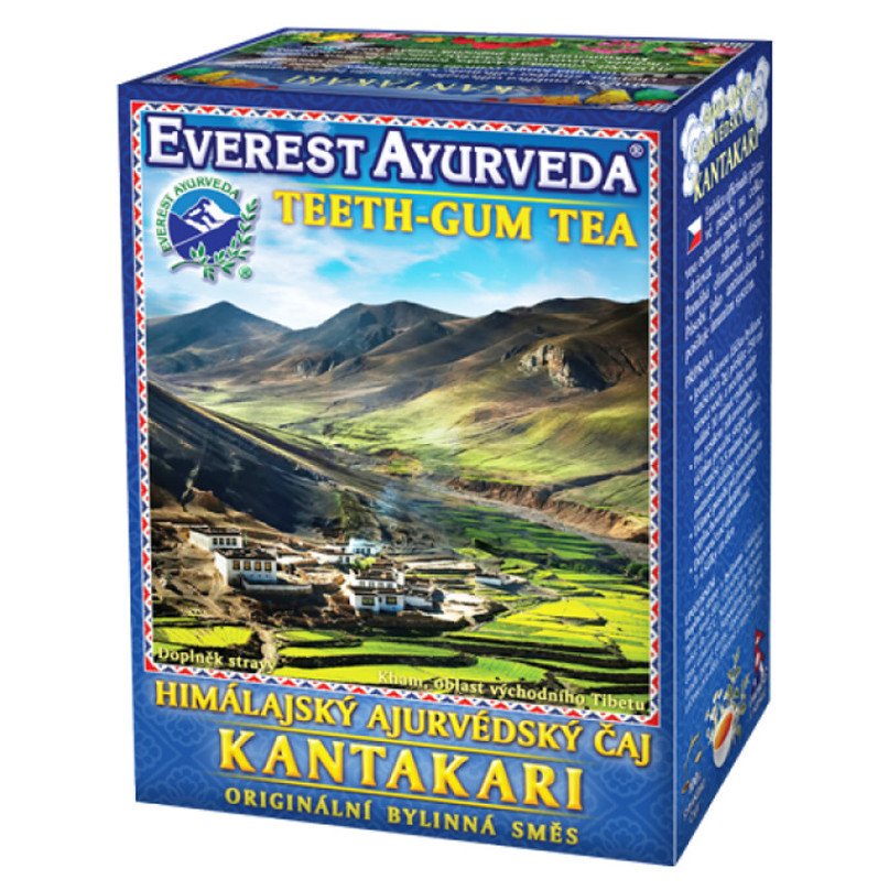 EVEREST AYURVEDA Kantakari zuby a dásně sypaný čaj 100 g, poškozený obal