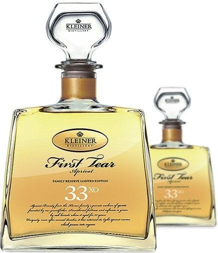 Gravírování: Kleiner 33X0 Apricot First Tear 0,7l 40%