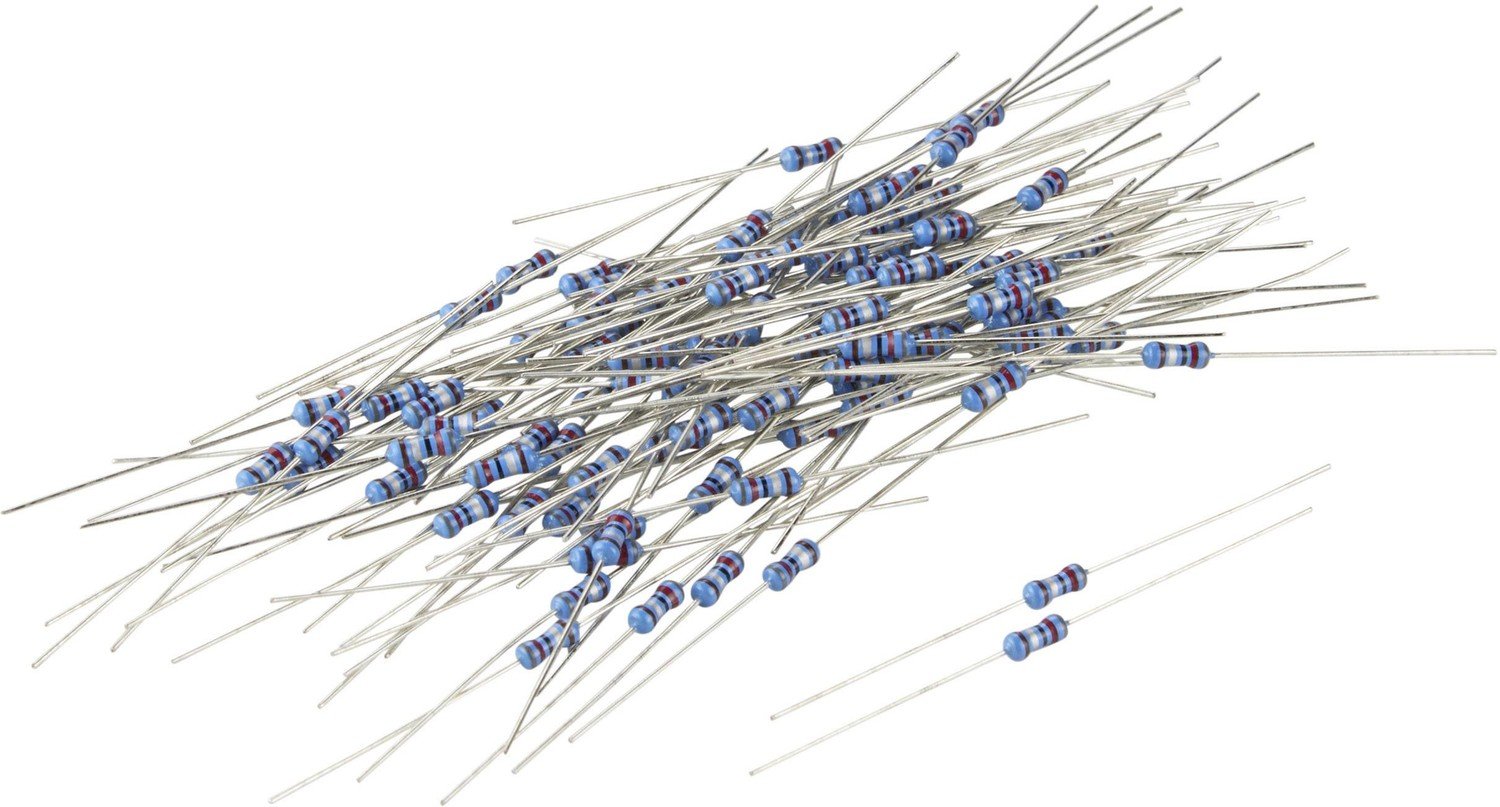 TRU COMPONENTS 1583917 TC-MF0W4FF3304KIT203 metalizovaný rezistor 3.3 MΩ axiální 0207 0.25 W 1 procent 100 ks