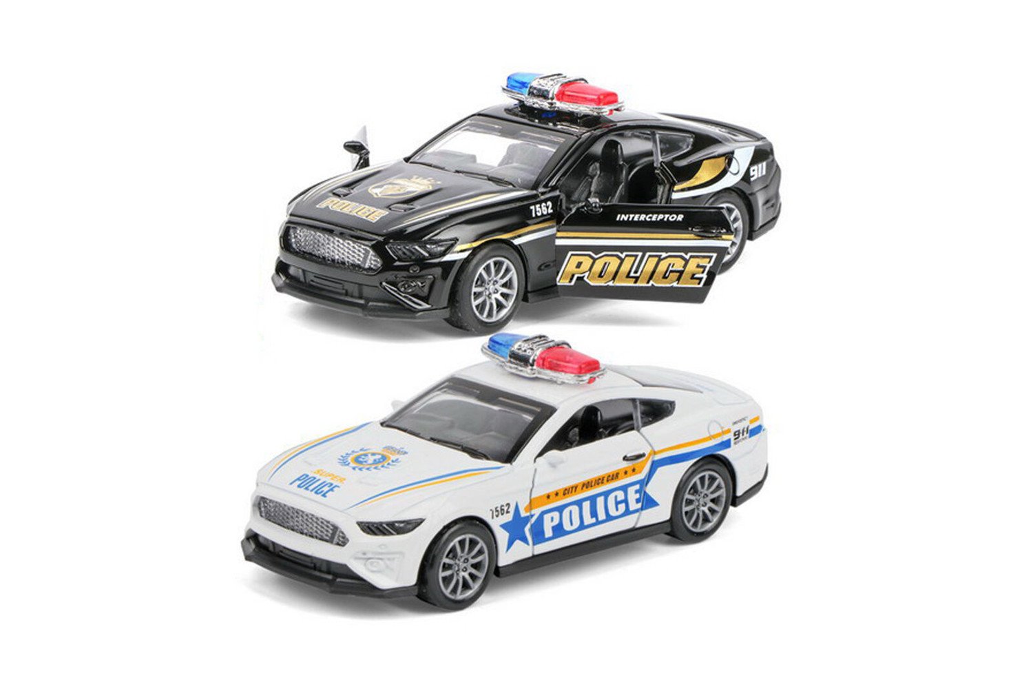 Auto policejní kovové 12,5 cm
