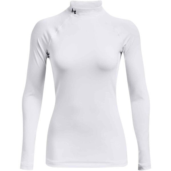Under Armour AUTHENTICS MOCK NECK Dámské tričko, bílá, veľkosť S