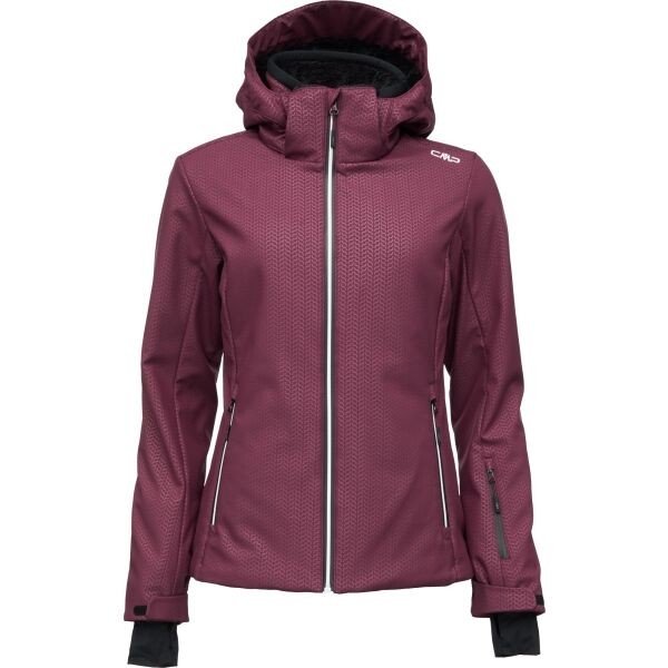 CMP WOMAN JACKET ZIP HOOD Dámská lyžařská bunda, fialová, veľkosť 38