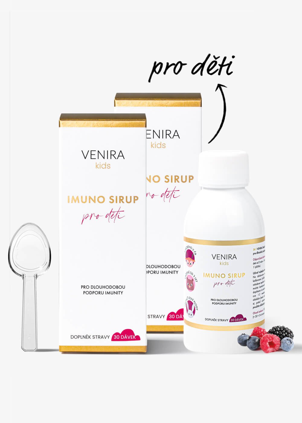 VENIRA imuno sirup pro děti - lesní plody, 2x 150 ml