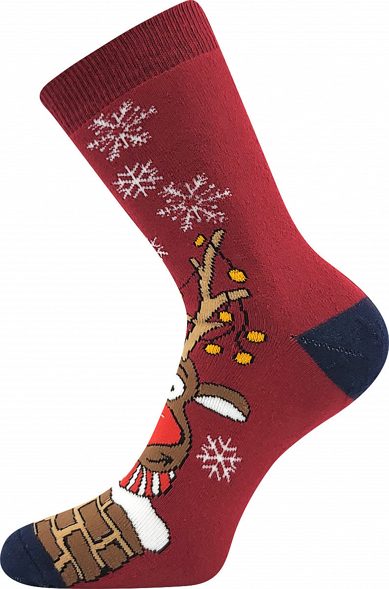 Ponožky Boma vícebarevné (Rudy-red) M