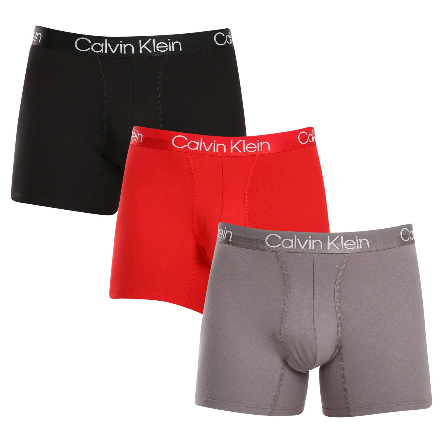 3PACK pánské boxerky Calvin Klein vícebarevné (NB2971A-GYR) XXL