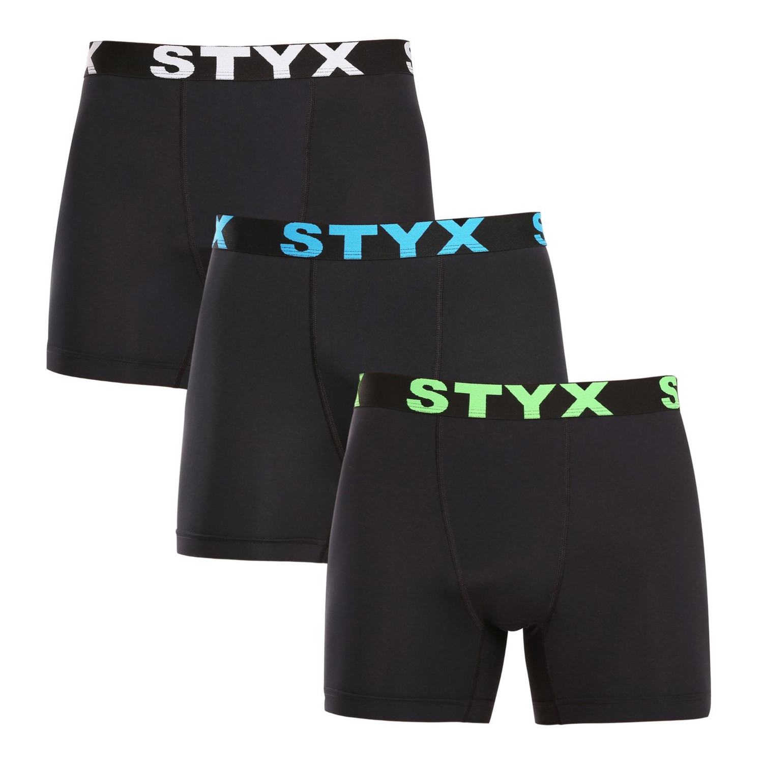 3PACK pánské funkční boxerky Styx černé (3W96012) XL