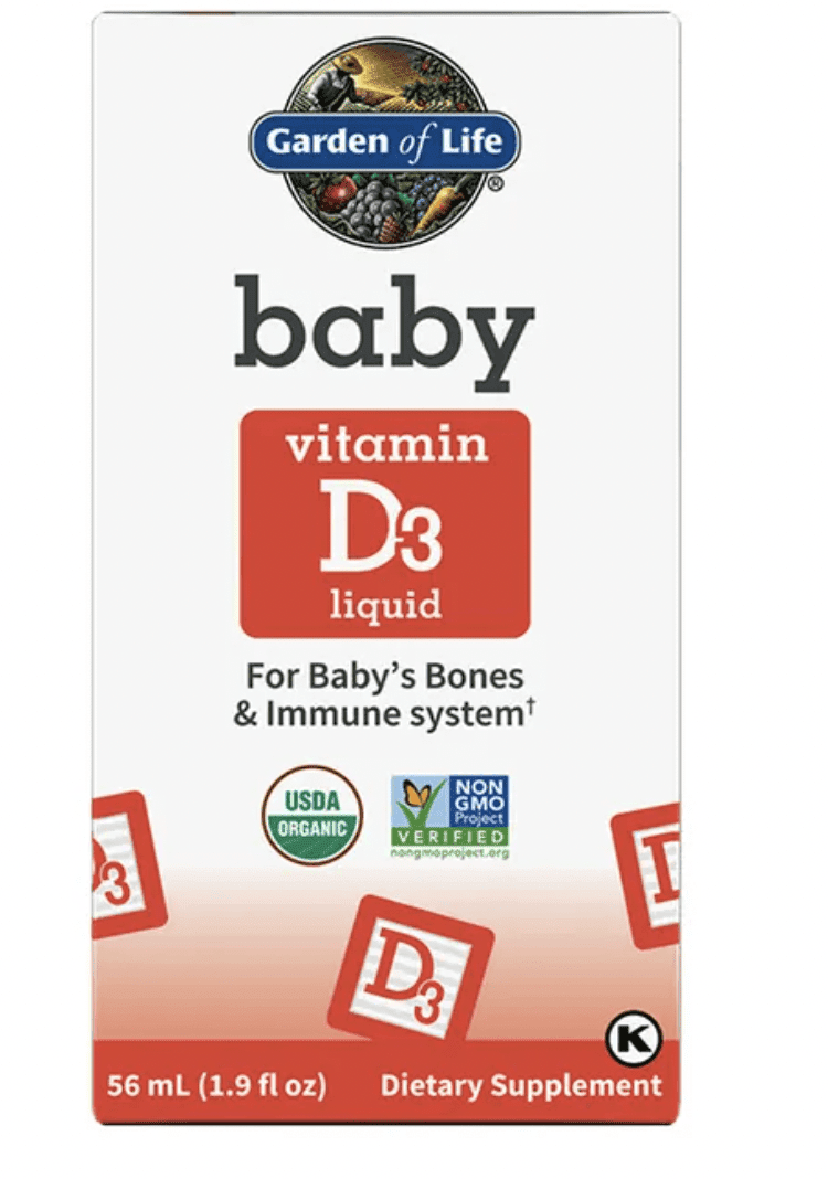 Garden of Life Baby Vitamin D3 Liquid, vitamín D3 pro děti, 56 ml