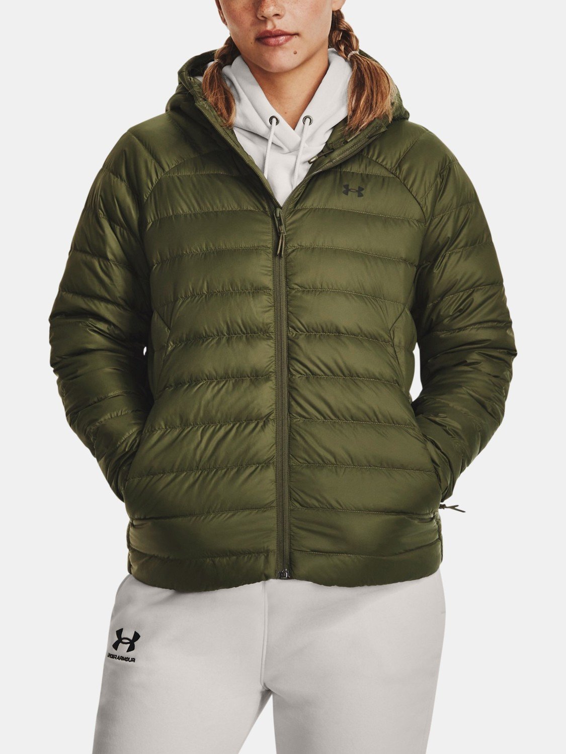 Under Armour Bunda UA STRM ARMOUR DOWN 2.0 JKT-GRN - Dámské