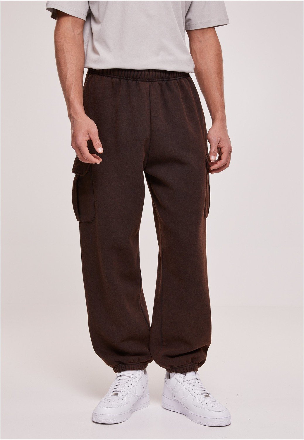 Acid Washed Cargo Sweatpants black