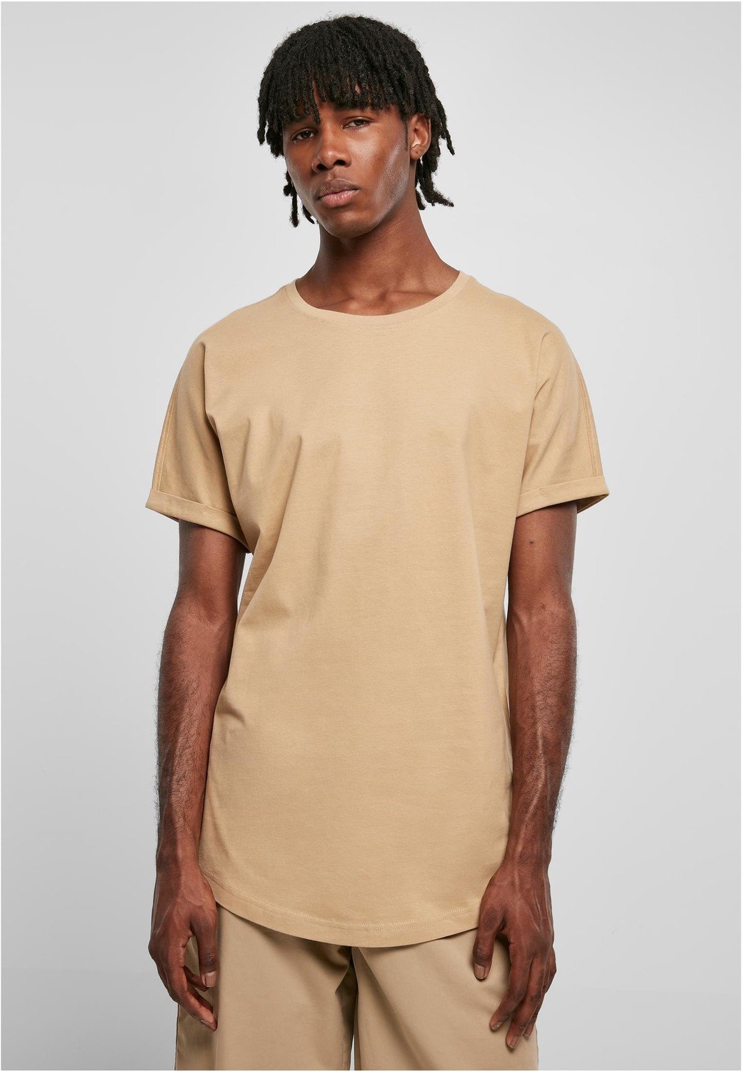 Long Shaped Turnup Tee unionbeige