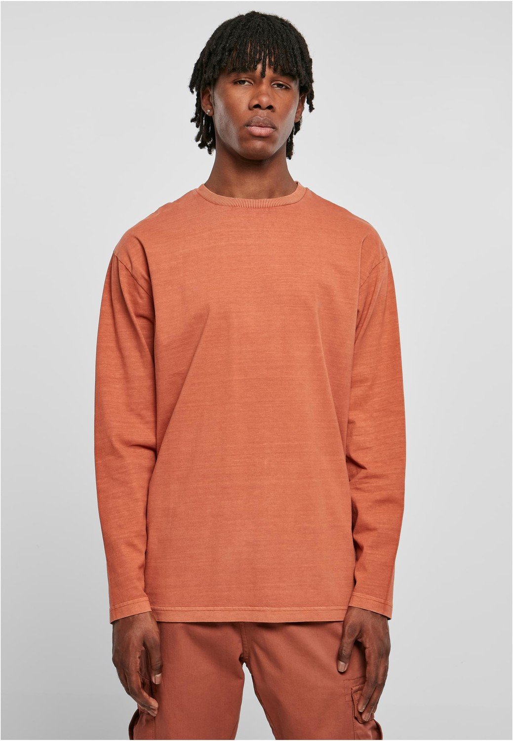 Heavy Oversized Garment Dye Longsleeve terracotta