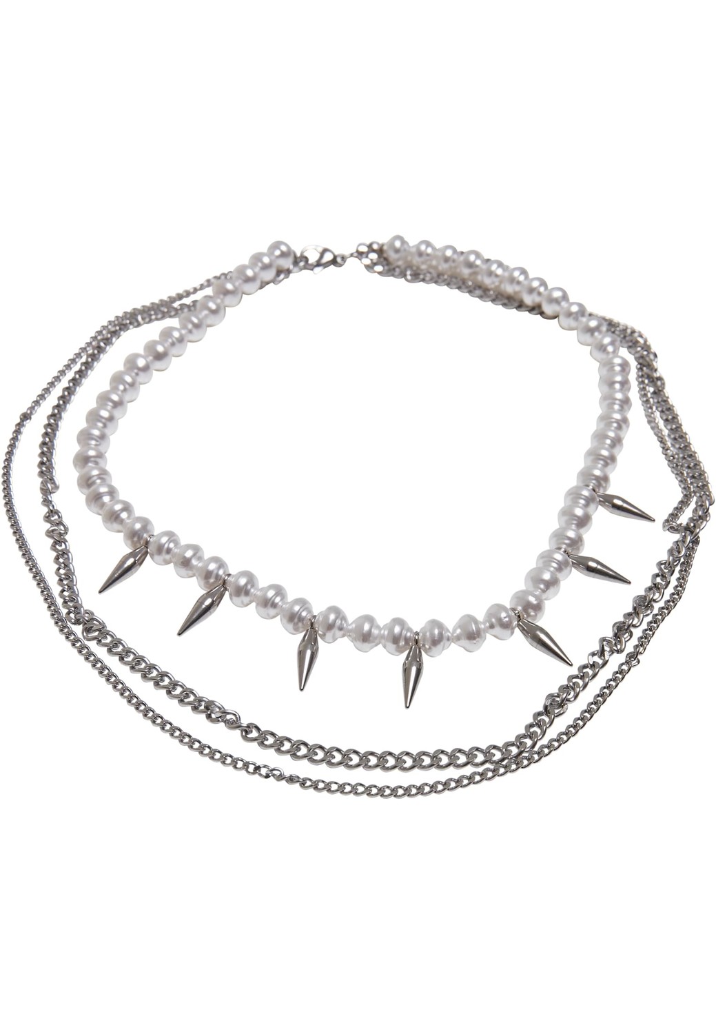 Meridian Pearl Layering Necklace silver