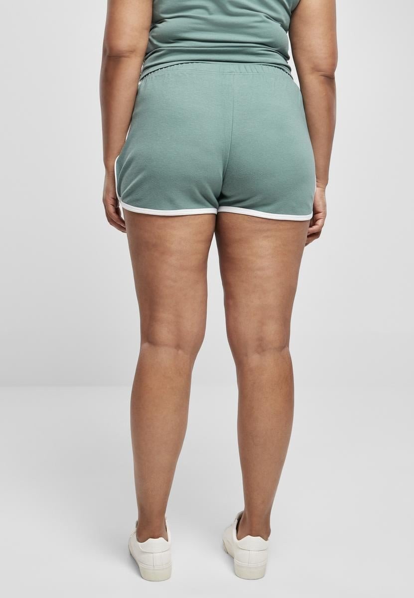 Dámské organické Interlock Retro Hotpants bledělistá/bílá