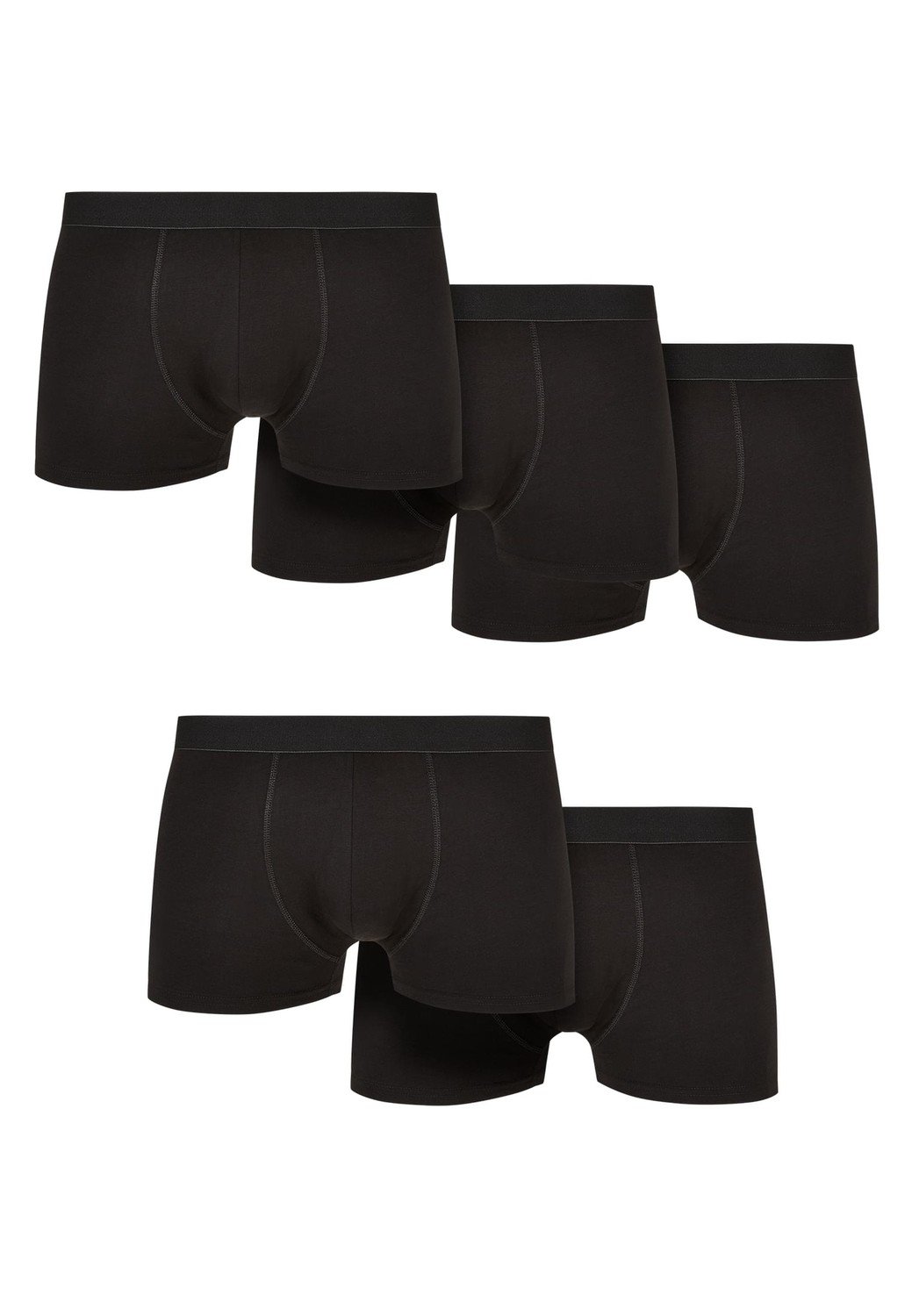 Solid Organic Cotton Boxer Shorts 5-Pack black+black+black+black+black