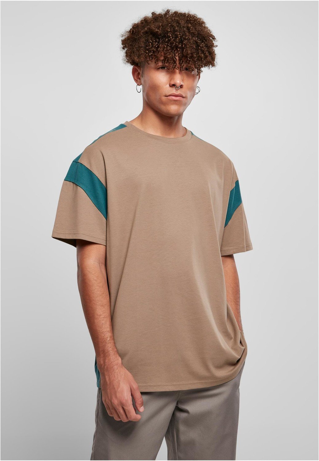 Aktivní tričko tmavě khaki/zelenozelená